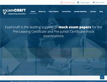 Tablet Screenshot of examcraft.ie